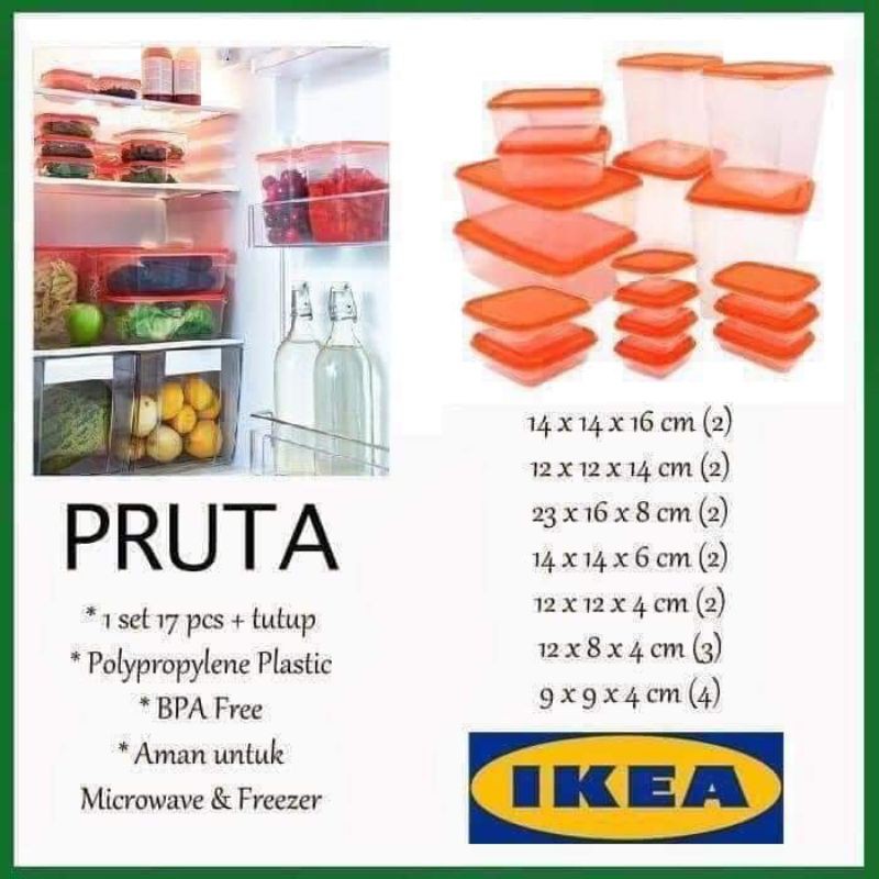 Set hộp nhựa IKEA Thái Lan Chính Hãng