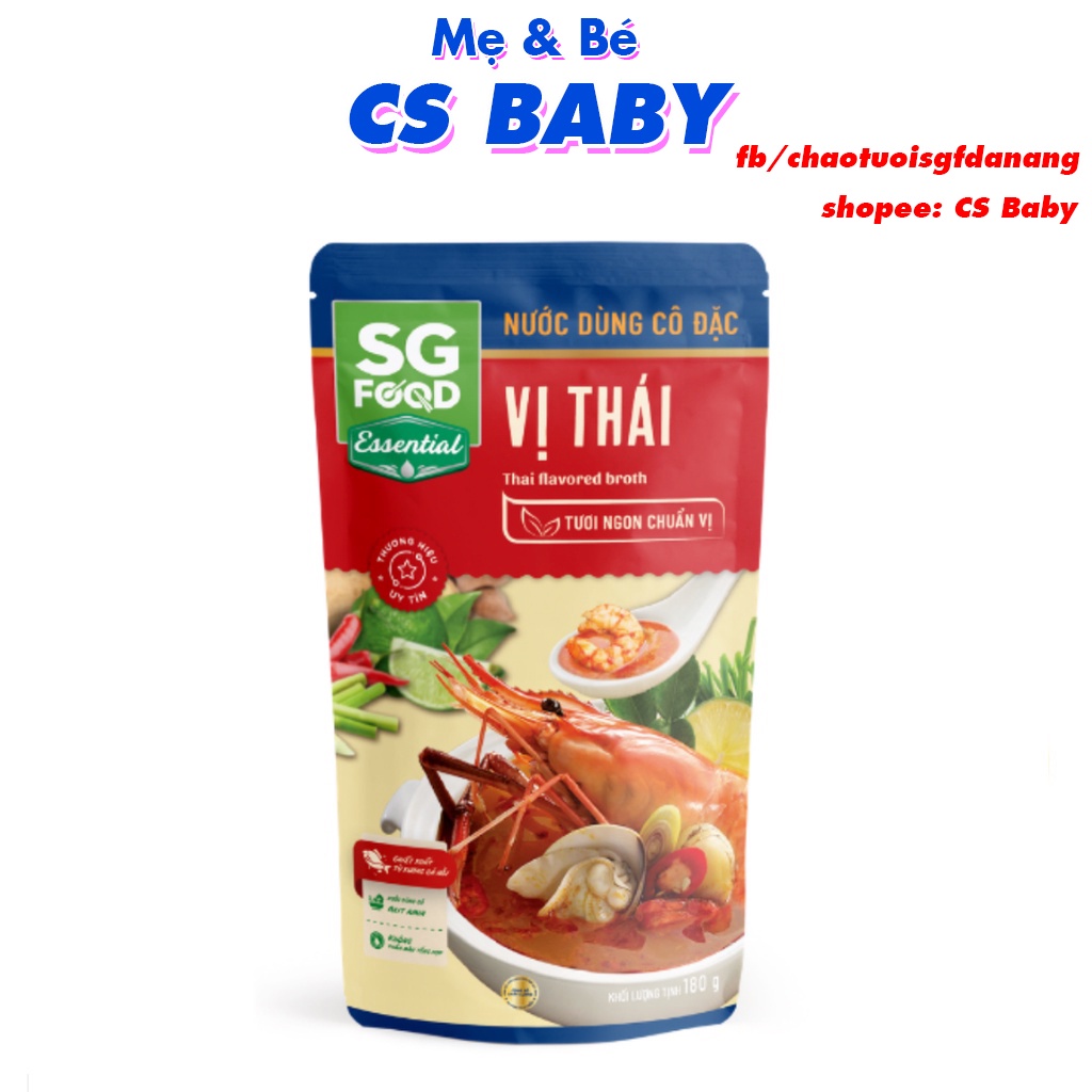 Nước Dùng Cô Đặc Vị Thái 180g Sài Gòn Food -Cs Baby