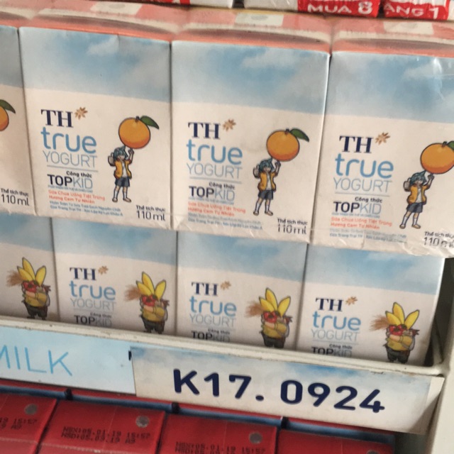 Date 10/2022 - Sữa chua uống TH 110ml có đủ vị