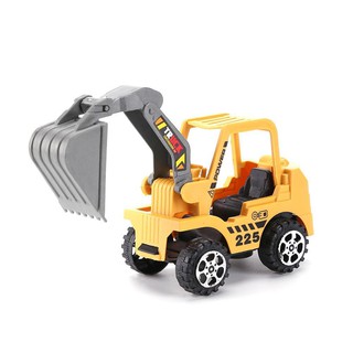 Set 6 xe đào đất xúc đất mini đồ chơi đẹp mắt