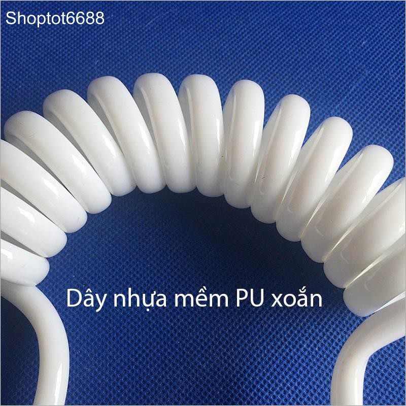 Dây mềm cho vòi xịt vệ sinh uốn hình lò xo bằng nhựa PU dài