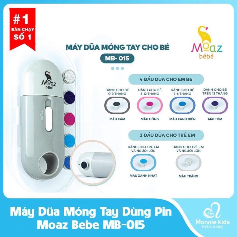 MÁY DŨA MÓNG TAY AN TOÀN MOAZ BEBE MB015