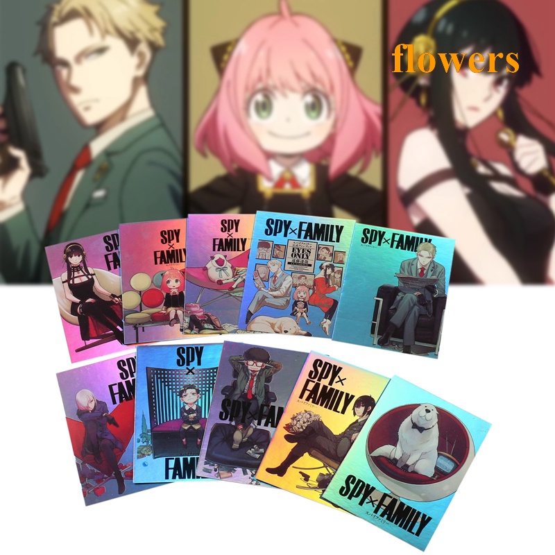 Set 10 Tấm Poster Hình Nhân Vật Anime Spy X Family