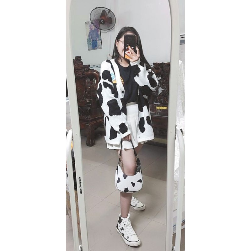 Áo Cardigan Bò Sữa Đáng Yêu (Hàng Sẵn)( Có video thật) | BigBuy360 - bigbuy360.vn