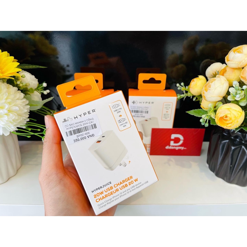 Củ sạc 2 cổng HyperJuice 20W Charger Small Size