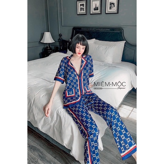 [HÀNG THIẾT KẾ CAO CẤP_] Bộ mặc nhà PIJAMA lụa GC thiết kế cao cấp , mẫu mới 2021 + HOAHANASLEEPWEAR + video ảnh thật | BigBuy360 - bigbuy360.vn
