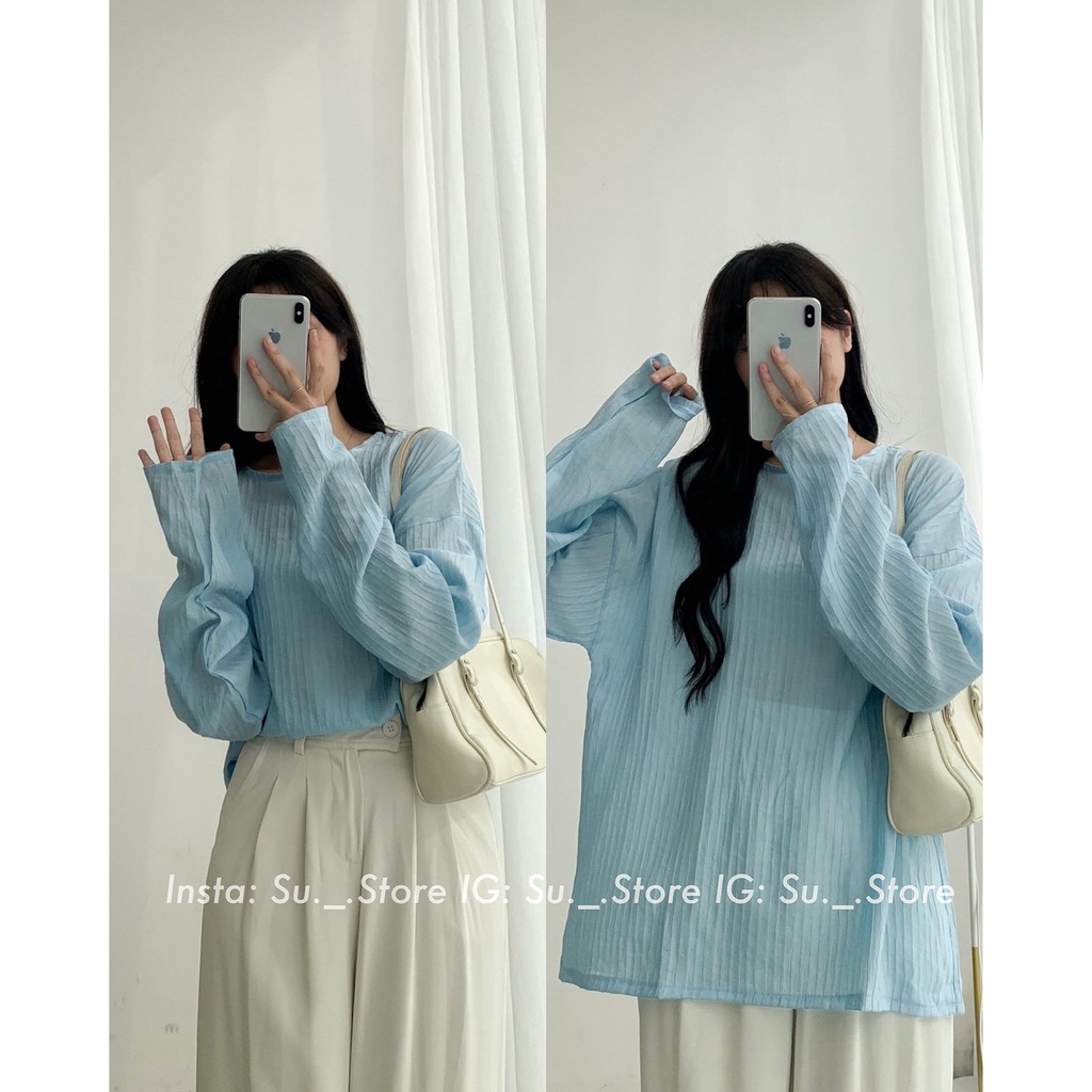 Áo thun giấy cổ tròn dài tay A2358 SUSTORE