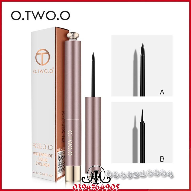Bút kẻ mắt dạng nước O.TWO.O Rose Gold Waterproof Liquid Eyeliner MO23 | BigBuy360 - bigbuy360.vn