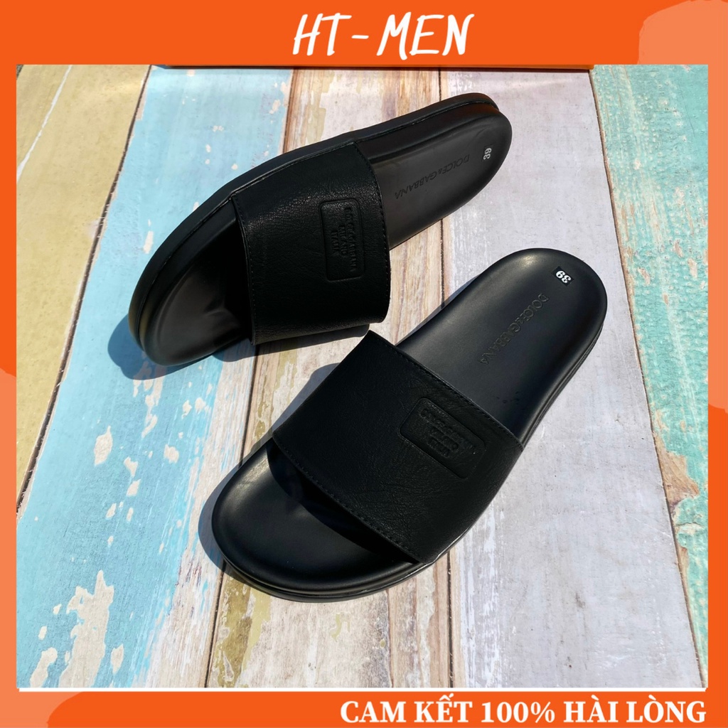 Dép Nam Quai Ngang Đế Cao Su Đẹp Mang Êm Chân Full Box