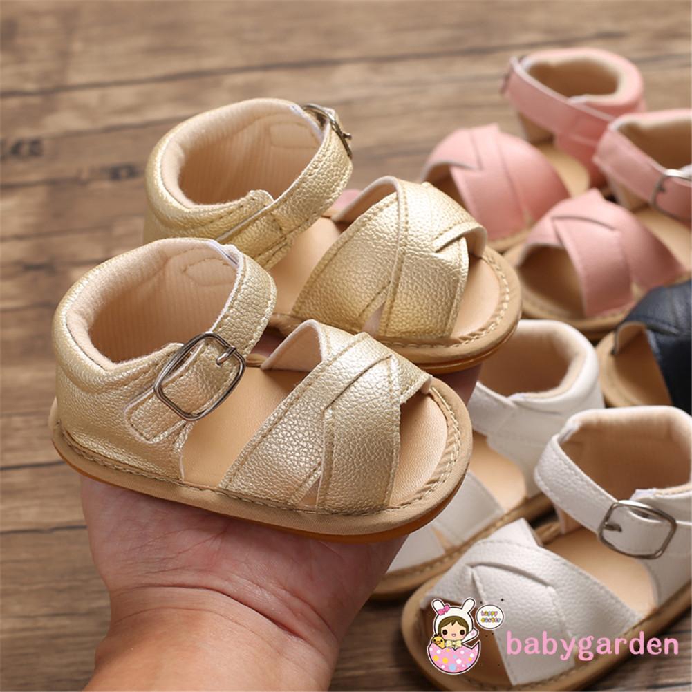 Giày sandal da PU chống trượt cho bé gái