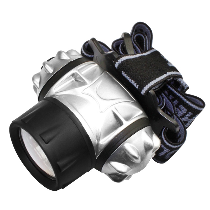 Đèn Pin Đội Đầu Giá Rẻ L7 9 Bóng Led 4 Chế Độ Sáng Dùng Đi Cắm Trại, Soi Nhái, Đạp Xe, Câu Cá