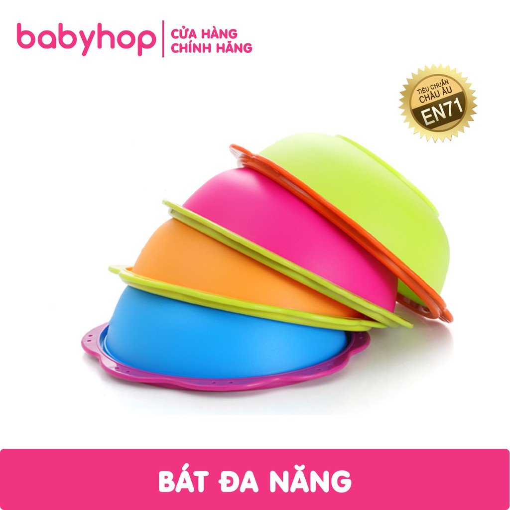 Chậu đa năng thương hiệu Babyhop thiết kế 3 màu lựa chọn phù hợp cho bé từ 6 tháng