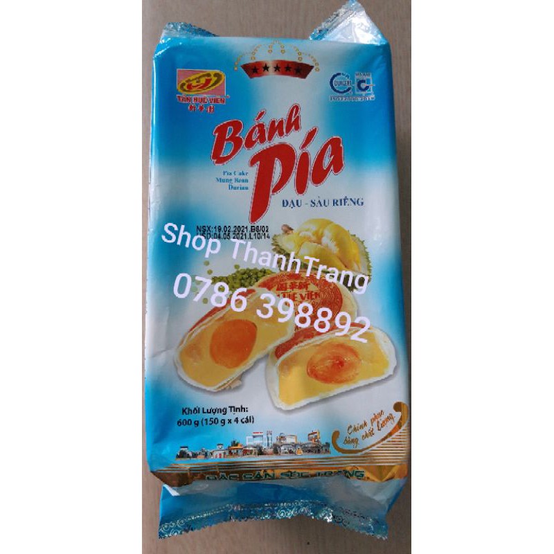 Bánh pía Tân Huê Viên 5 sao có trứng 600gr