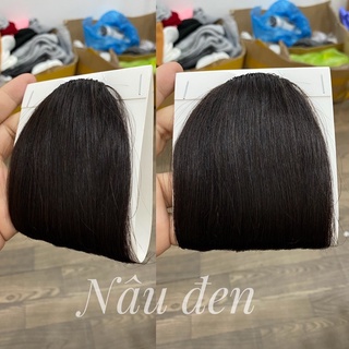 mái ngố dày tóc thật( hàng gia công cao cấp)