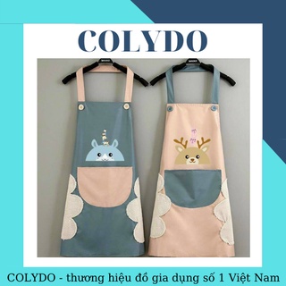 Tạp dề nấu ăn có chỗ lau tay, tạp dề dễ thương - COLYDO