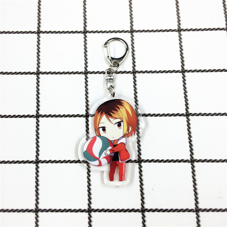 Móc khóa hình các nhân vật Kageyama Hinata Kenma Kozume trong anime Haikyuu