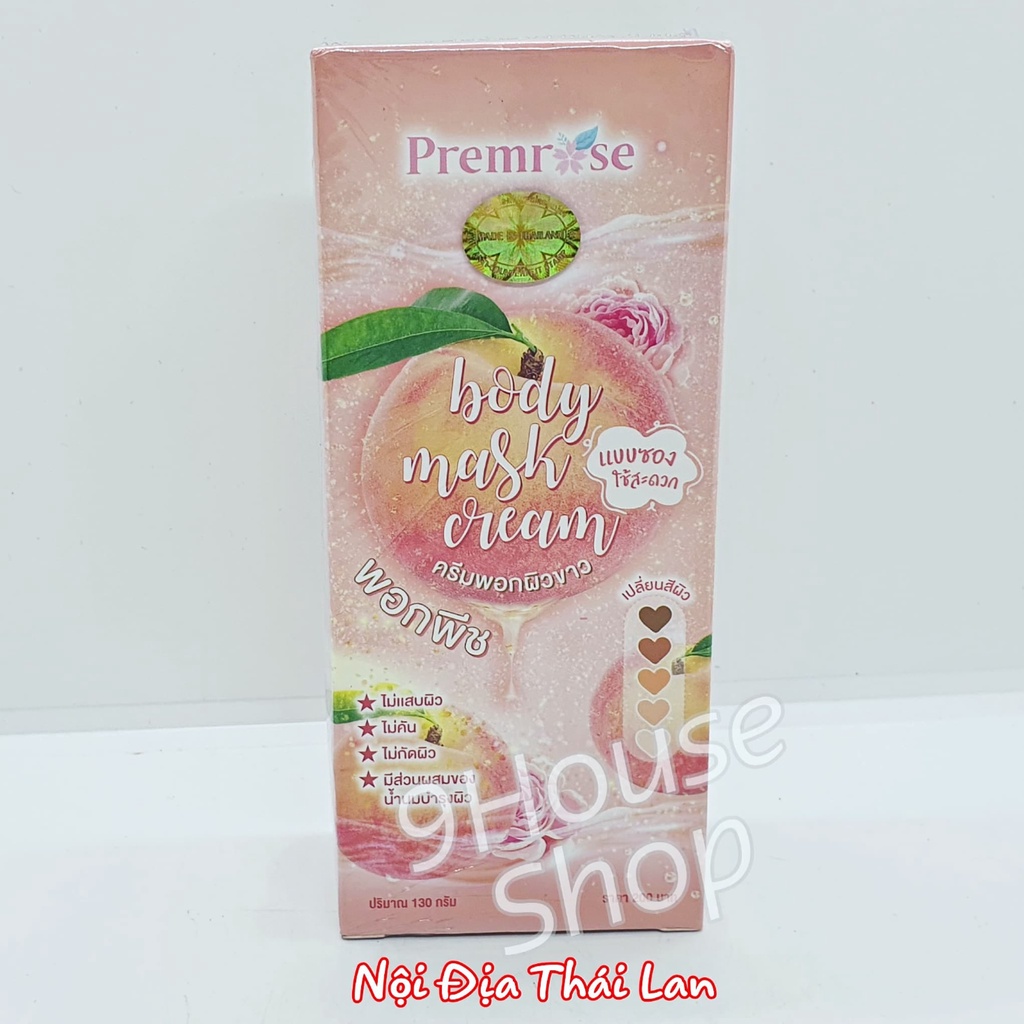 01 Hộp Mặt Nạ Ủ Primrose Body Mask Cream Tinh Chất Trái Đào 130ml