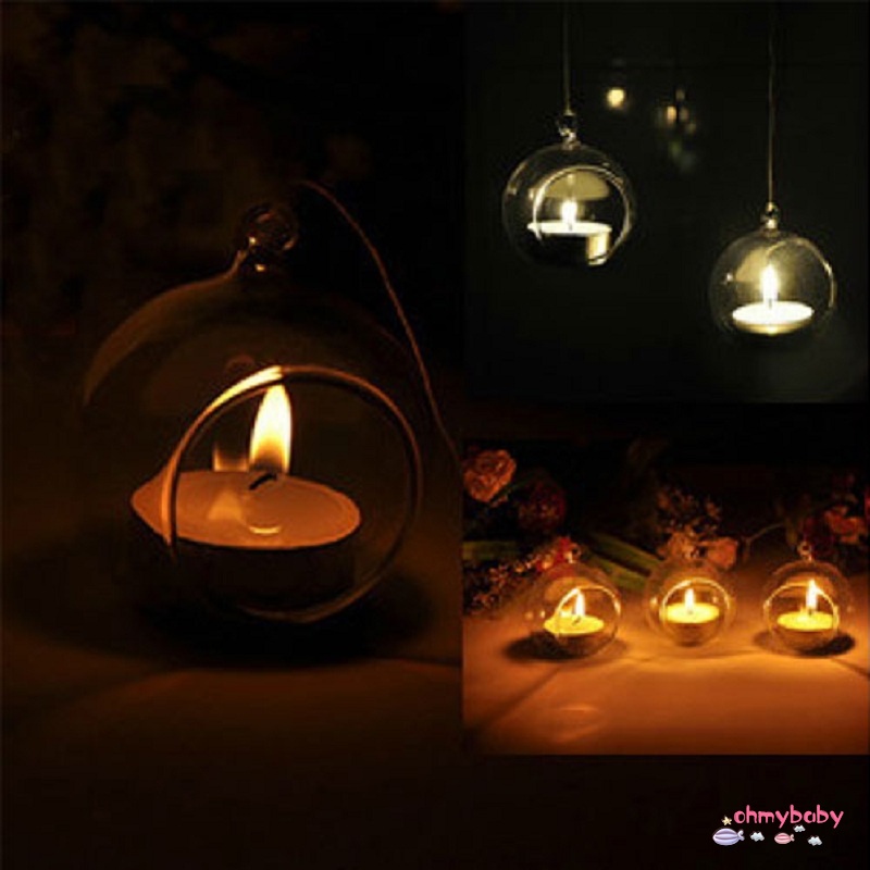 Crystal Candlestick Wedding Party Home Decor Hanging Candle Holder Romantic Dinner Decorative Glass Candlestick