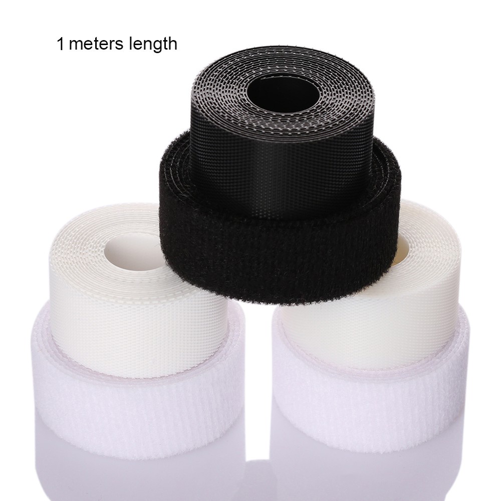 CLEVER High Quality Clothes Fastener Tape Thin Paste Strap Doll Sewing Stickers Black/White Newest DIY Clothing Accessories 6/8/20mm Width Magic Tapes Sticker/Multicolor