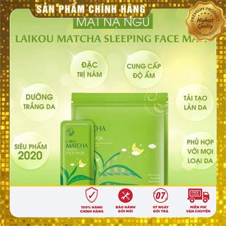 Lẻ Miếng Mặt Nạ Ngủ Trà Xanh Matcha Mud Mask Laikou Giúp Dưỡng Da Sáng Mịn