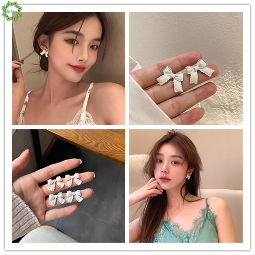 Bông tai hình nơ đơn giản phong cách Hàn Quốc thời trang dành cho nữ