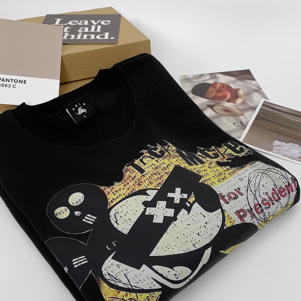 Áo Sweater OD Oversize Mickey Usa, áo nỉ dài tay Unisex ODIN CLOTHING | BigBuy360 - bigbuy360.vn