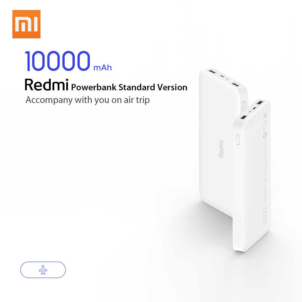 Pin Dự Phòng Xiaomi Redmi 10000mAh Standard Edition-006018 - Hàng Chính Hãng