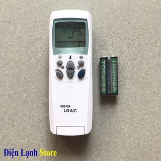 REMOTE ĐIỀU KHIỂN MÁY LẠNH LG 6711A20010N LOẠI TỐT+ Tặng Cặp Pin TOSHIBA