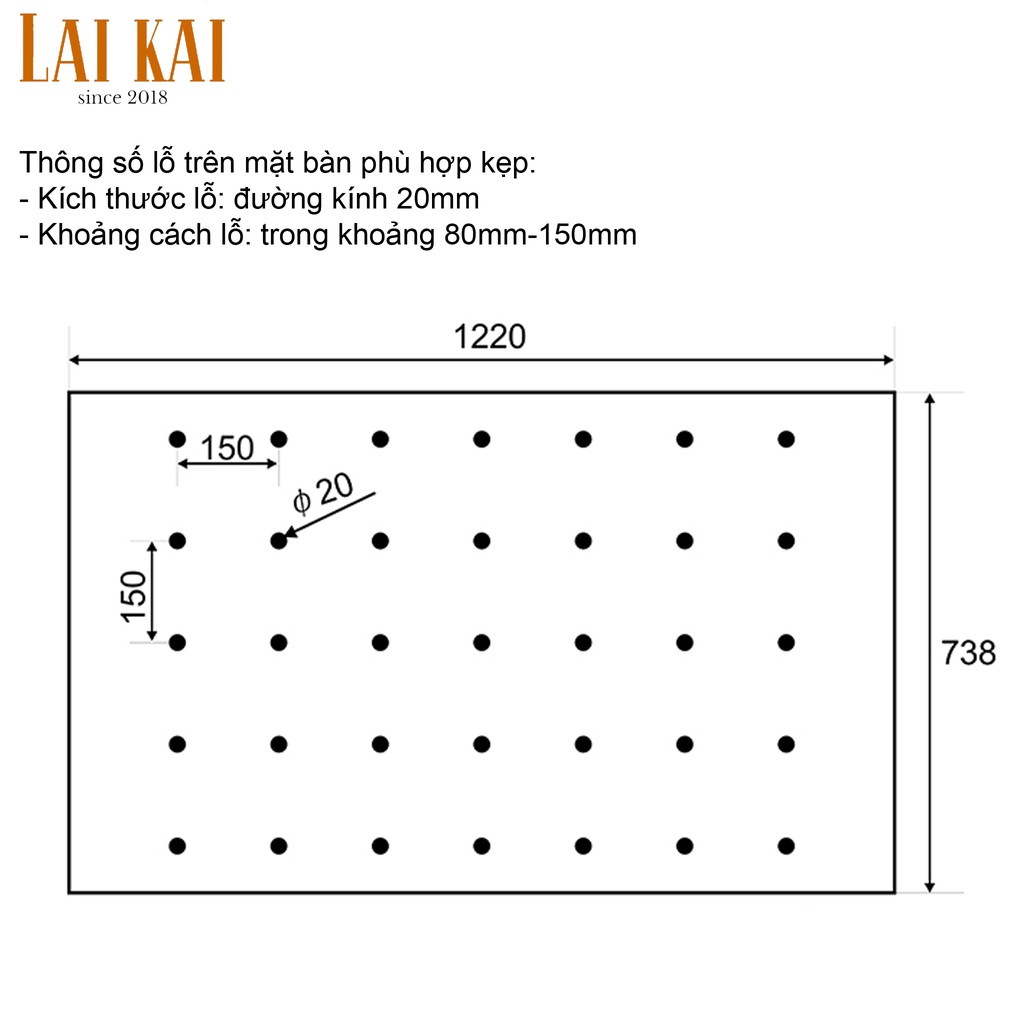 Kẹp gỗ cho mặt bàn