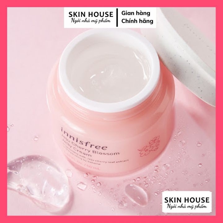 Kem Dưỡng Innisfree Jelly Cream - Kem Dưỡng Trắng Da Nâng Tone Tức Thì Innisfree Jeju Cherry Blossom Jelly Cream | BigBuy360 - bigbuy360.vn