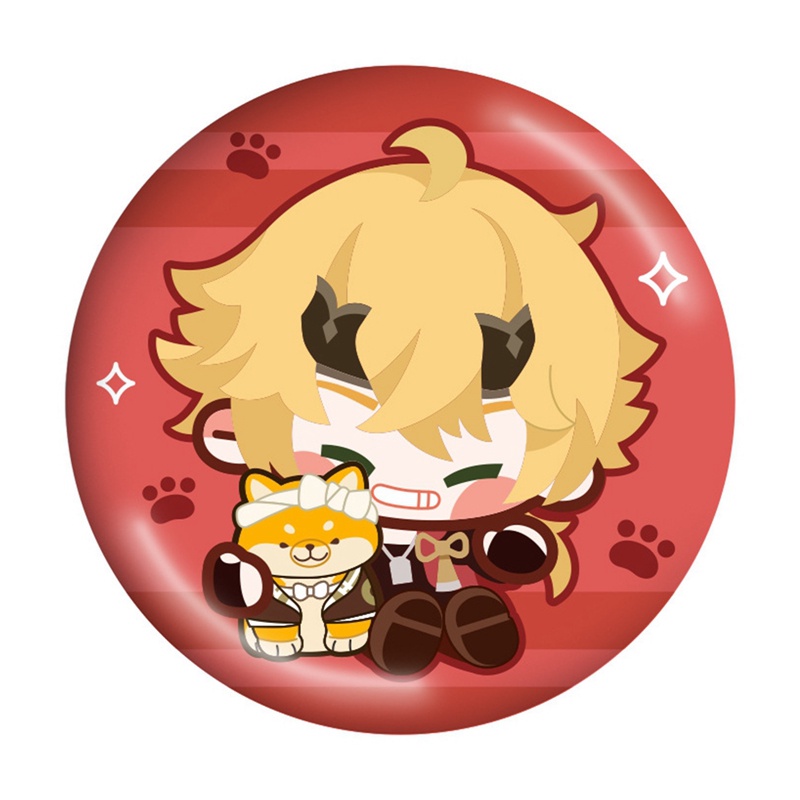 Tmdbyx Huy Hiệu Bằng Thiếc Nhám In Hình Thần Chết pin Raiden Shogun Zhongli Huatao Yae