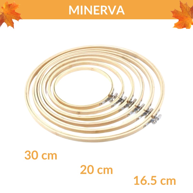 THỦ CÔNG Bộ khung thêu gỗ tre nhiều kích thước trang trí thủ công handmade