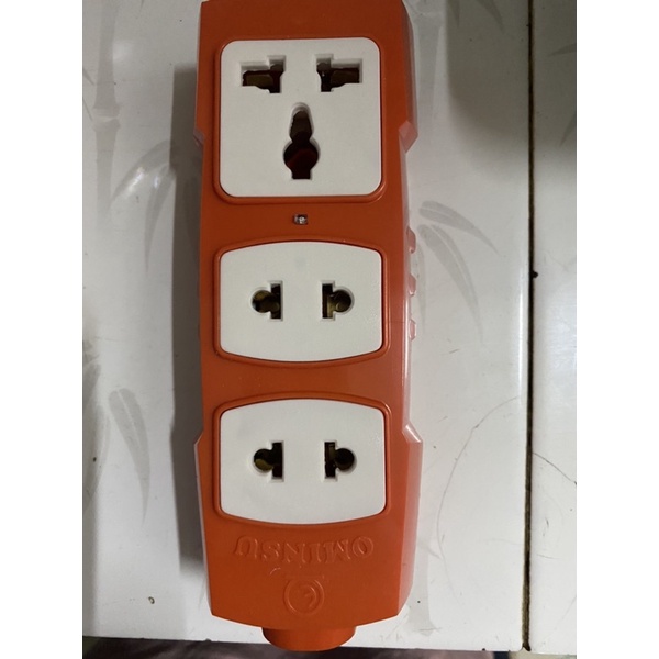 Bộ ổ cắm điện chịu tải cao liền dây CADIVI 2X1.5mm, 3 mét, 5 mét, 7 mét công suất 6000w - 3 lổ Omisu