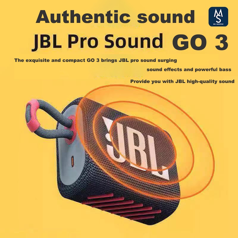 Loa Bluetooth Không Dây JBL GO 3 GO3 Âm Thanh Siêu Trầm Và Phụ Kiện