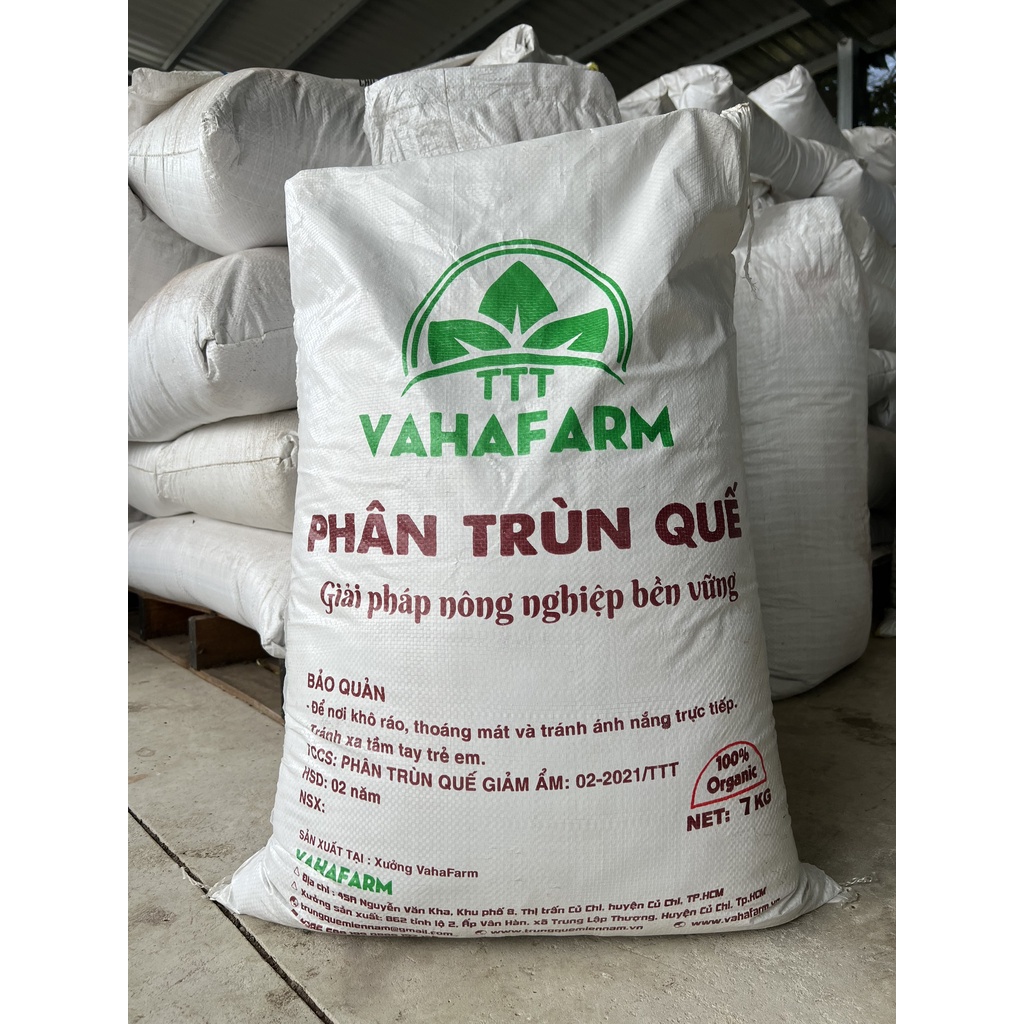 PHÂN TRÙN GIẢM ẨM BAO 7KG VAHAFARM )