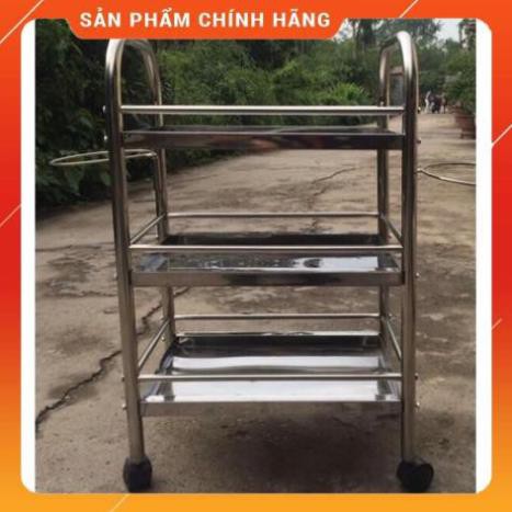 xe đẩy 2 tầng và 3 tầng inox