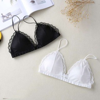 Áo lót bra satin viền ren al08