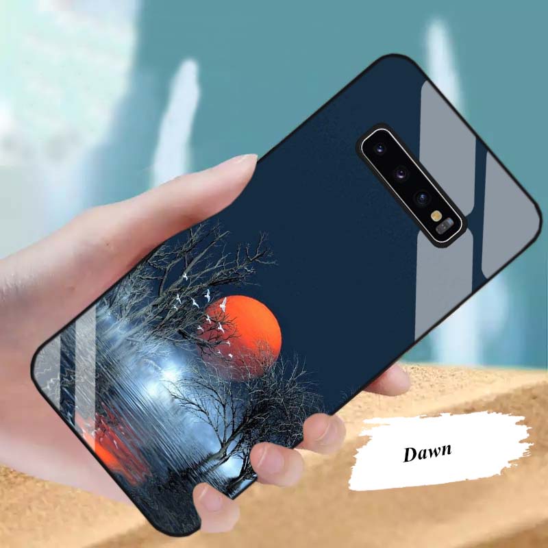 Ốp Lưng SAMSUNG S10, S10E, S10 PLUS, S10 5G Lưng kính cường lực Sang Trọng, Sáng Bóng