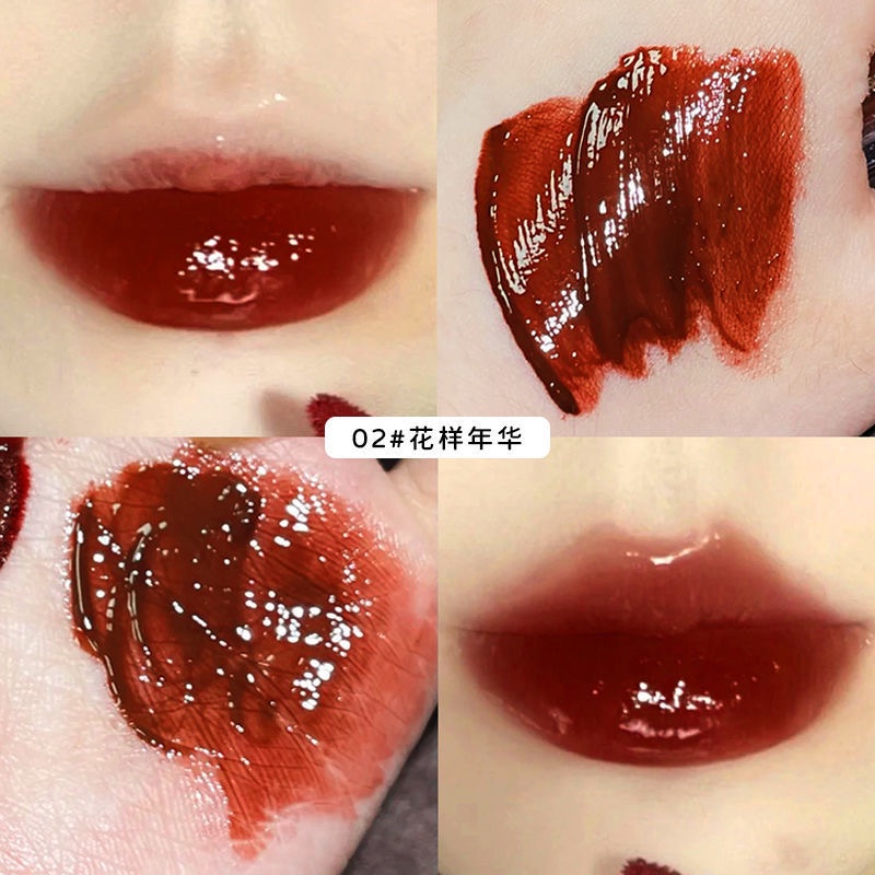 Son Kem DAIMANPU Hiệu Ứng Gương Dưỡng Ẩm Môi Lâu Trôi 6 Màu Tùy Chọn Hiệu