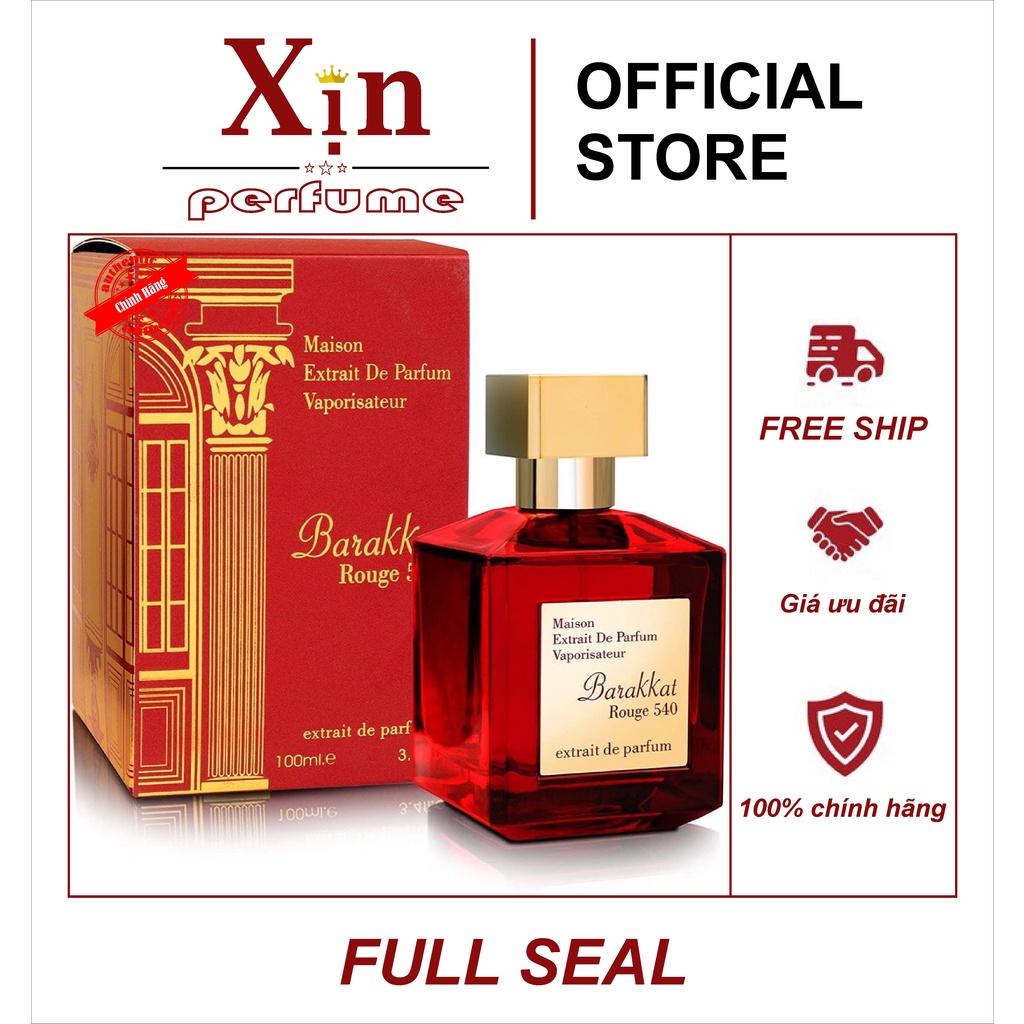 Nước hoa unisex Barakkat Rouge 540 Extrait De Parfum 100ml