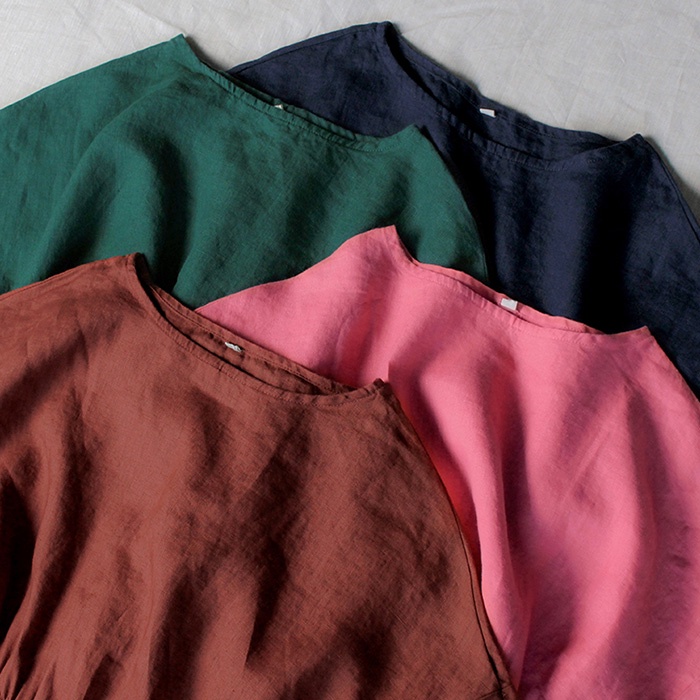 Đầm xòe linen form rộng rút eo tay cánh rơi trẻ trung, thời trang thương hiệu chính hãng