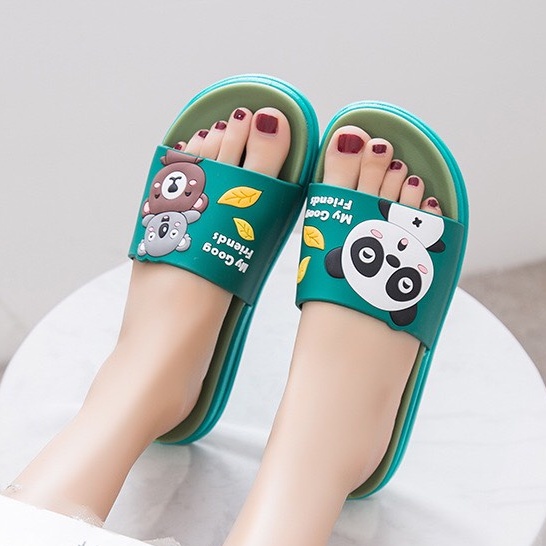 Mẫu MỚi- Dép Quai Ngang Gấu Panda Xinh Xắn DP06- Theshe