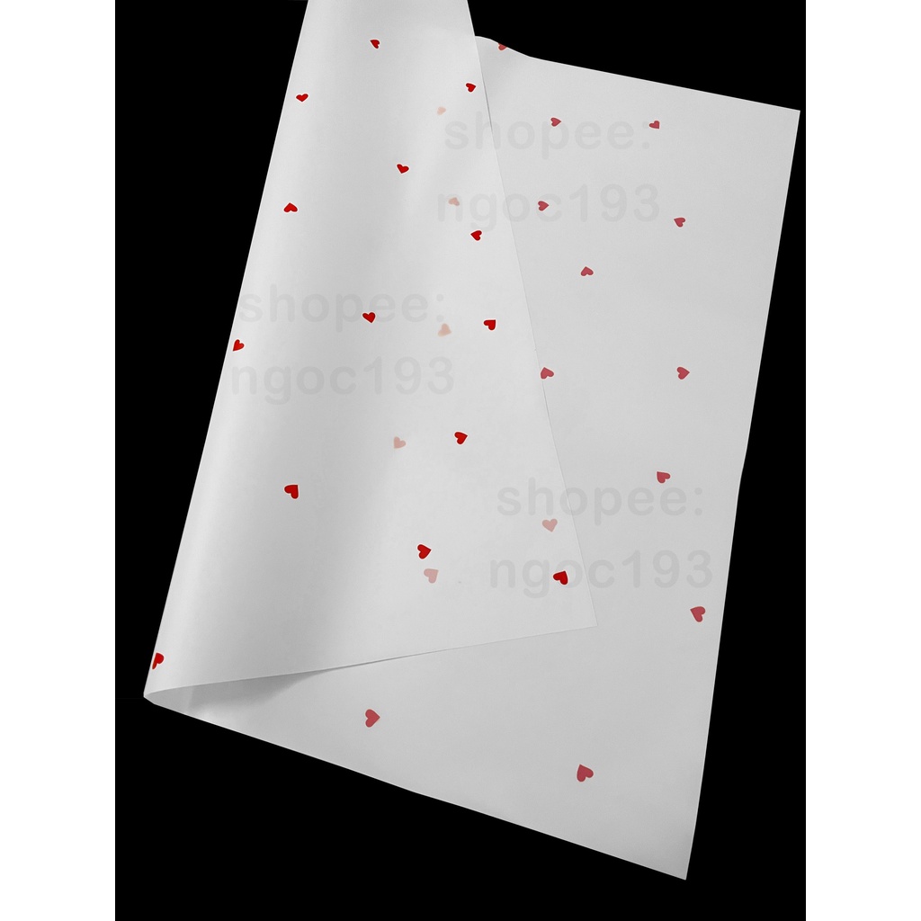 Giấy gói hoa nhám tim