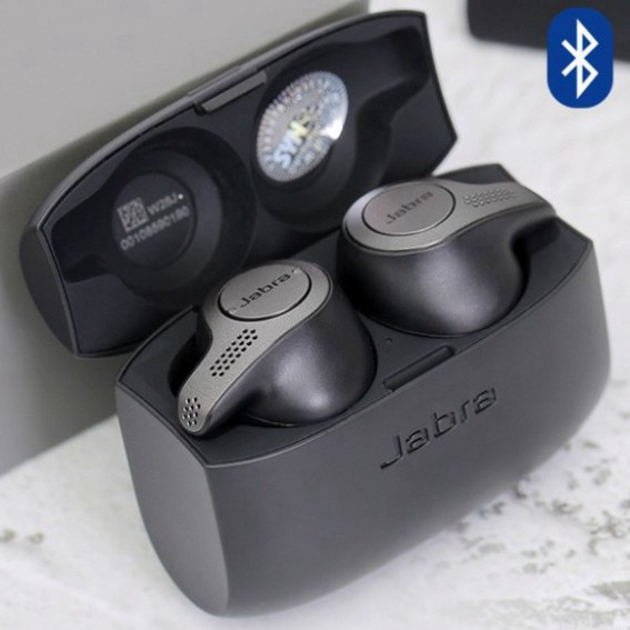 XẢ LỖ Tai Nghe Bluetooth Jabra Elite 65t Titanium Black True Wireless Earbuds XẢ LỖ