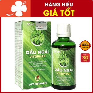 50ml Tinh Dầu Ngải Cứu Vitophar - Dùng trị liệu Massage giảm đau nhức xương khớp, thoái hóa