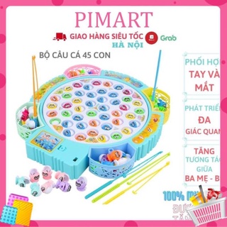 Bộ 45 Con - Đồ Chơi Câu Cá Nhựa Nhiều Màu Có Nhạc – Đồ Chơi Câu Cá Cho Bé Cao Cấp