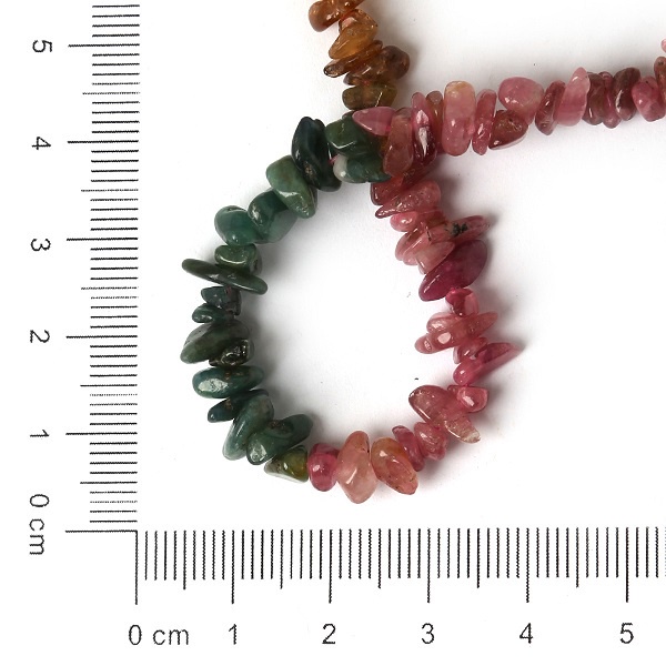 Chuỗi Hạt Đá Tourmaline Tự Nhiên 5-8mm Nhiều Màu Sắc Dùng Làm Trang Sức Thủ Công