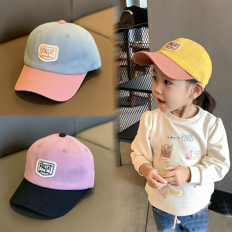 Mũ lưỡi trai in Thêu hình thời trang hàn quốc dễ thương cho bé 3- 7 tuổi