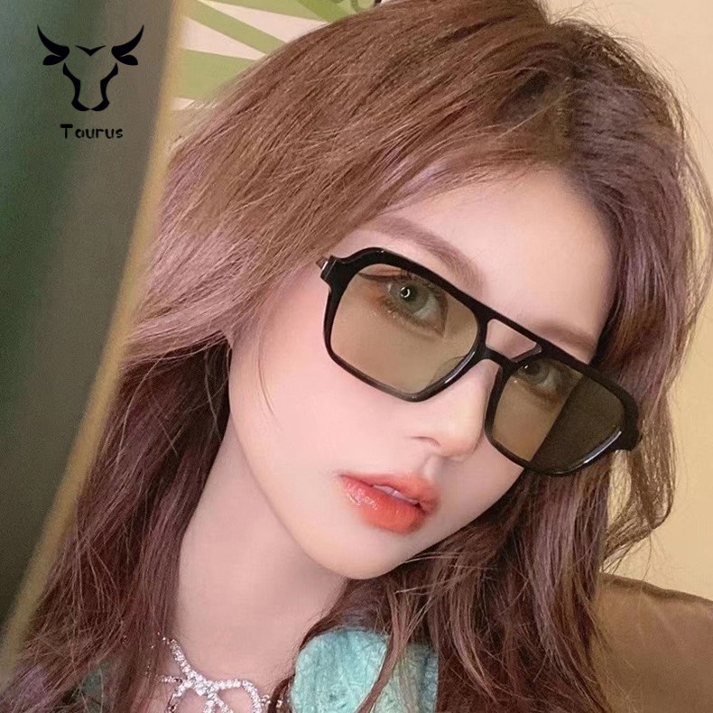 Phong cách mới cá tính kính mát sao hàn quốc cùng phong cách kính râm vuông retro