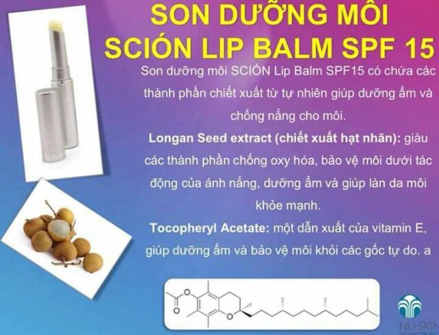 Son dưỡng môi SCION LIP BALM SPF 15